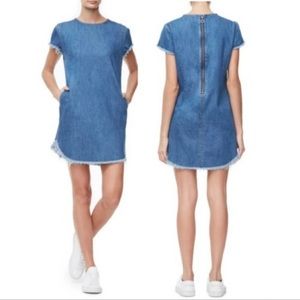 Good American Denim Raw Hem Dress